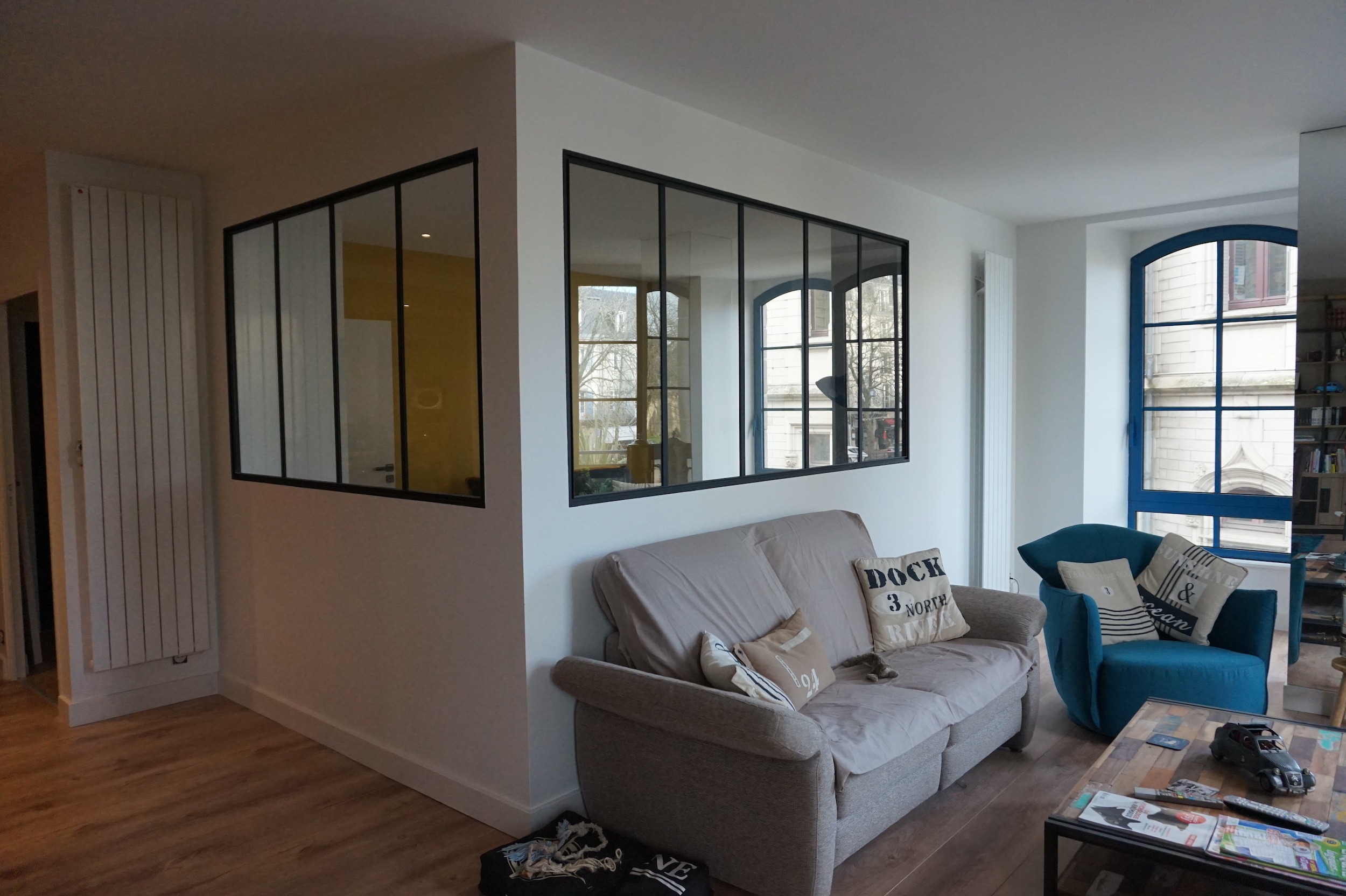 Installation d'une verrière - Cuisines et rangements
